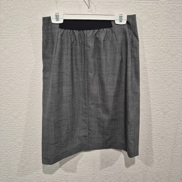 Babaton Knee Length Pencil Classic Gray Women's Skirt - Picture 5 of 6